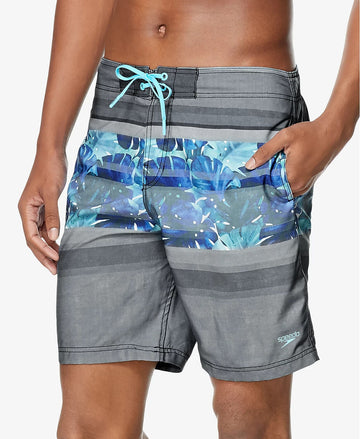 Speedo Men's Horizon 2-Way Stretch DWR 20" Board Shorts Gray Size M MSRP $56