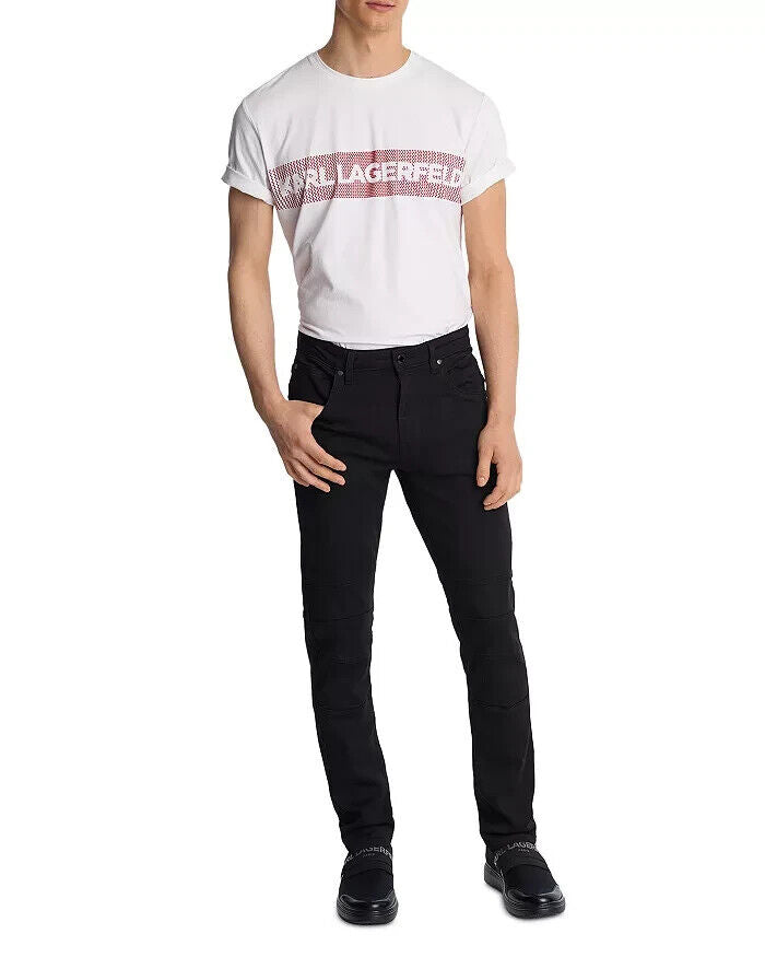 KARL LAGERFELD Men's PARIS Moto Pants Black Size 36 MSRP $149