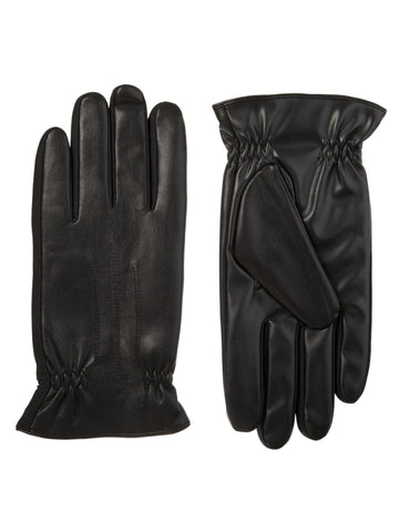 Isotoner Mens Black Slip On Insulated Winter Cold Weather Gloves Size M
