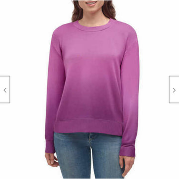 Splendid womens Crewneck Long Sleeve Pullover Top purple Size S
