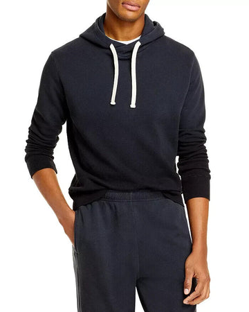 Monrow Mens Ombre Pullover Hoodie black Size M MSRP $153