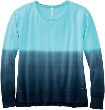 Legendary Whitetails Women Country High Fleece Navy Blue Ombre Size S