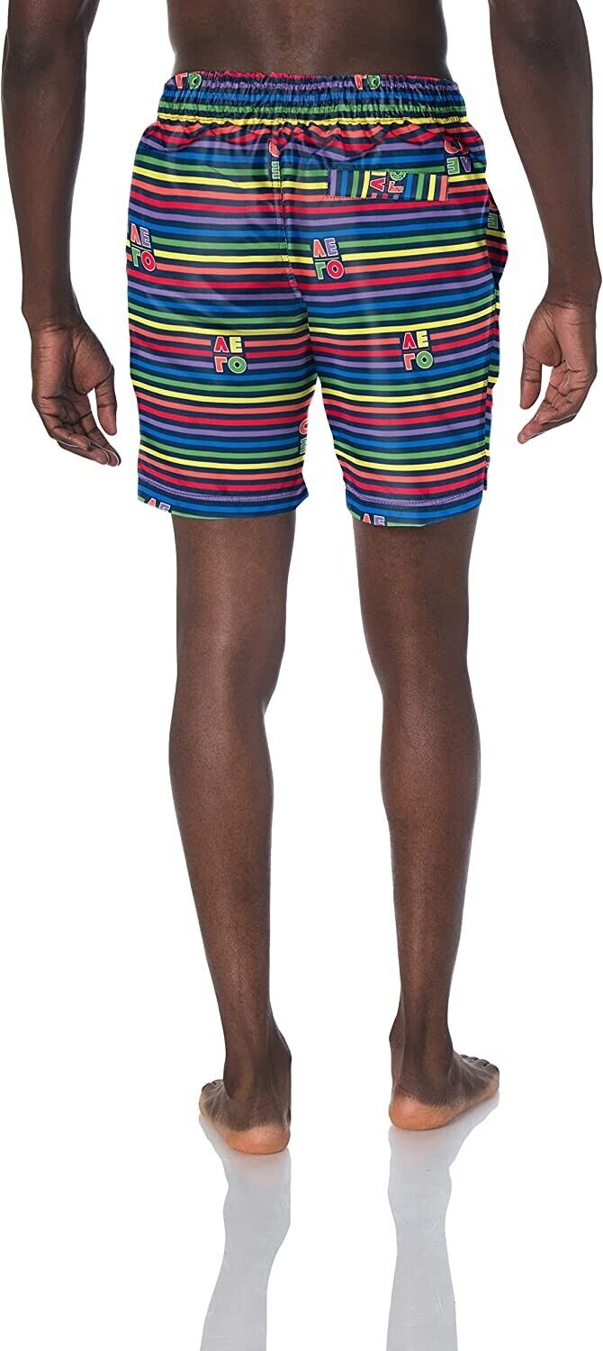 2(X)IST Mens Quick Dry Printed Board Short Swimwear Navy blue Size XL MSRP $58