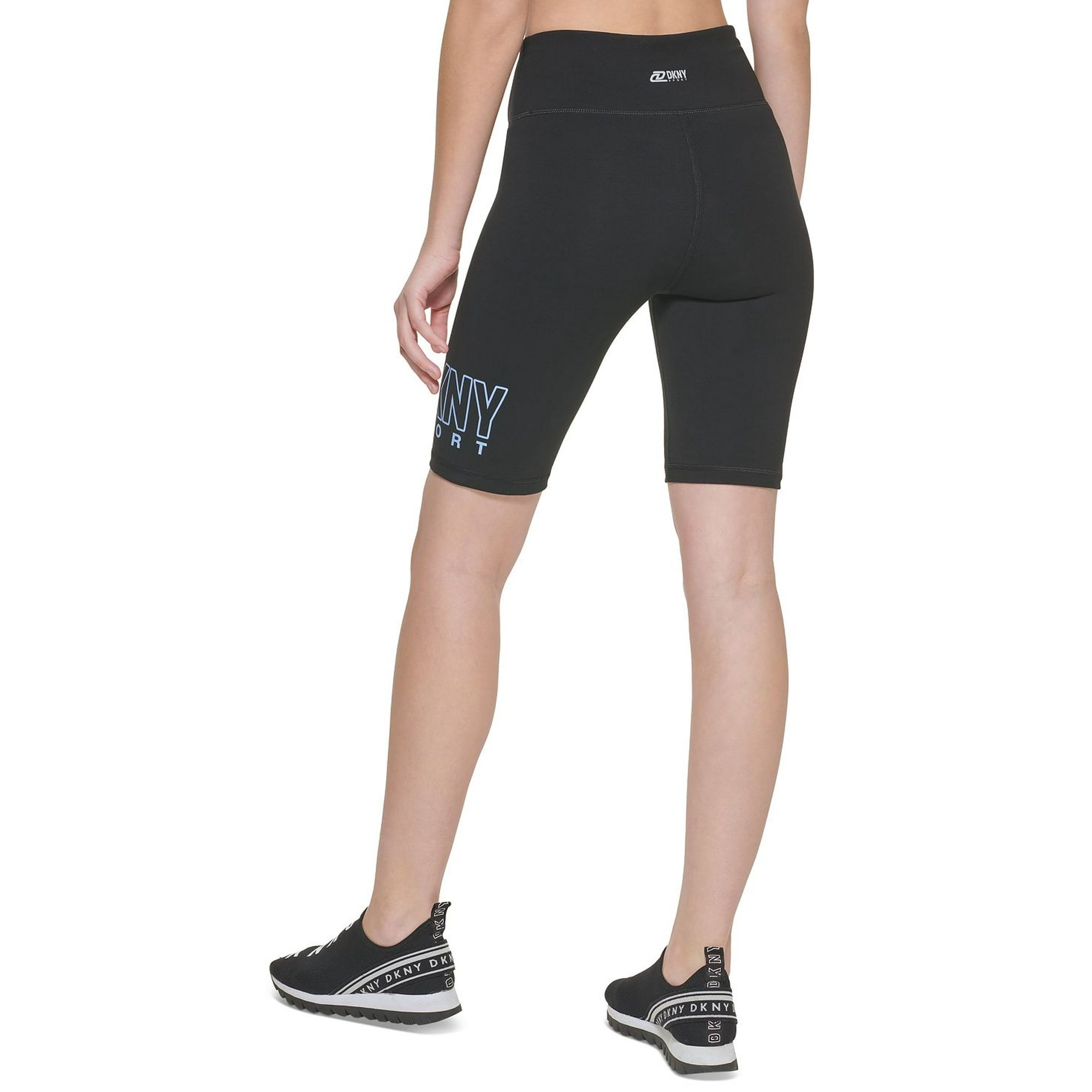 DKNY Women's High Waist Bike Shorts Black Size S