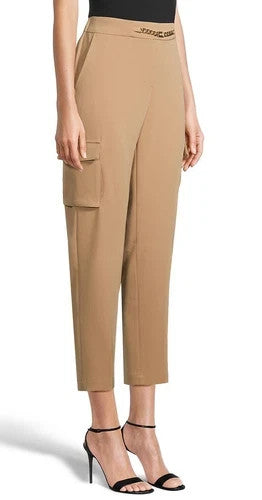 Karl Lagerfeld Paris Chain Embellished Cargo Dress Pants Cartouche SZ M SALE $99