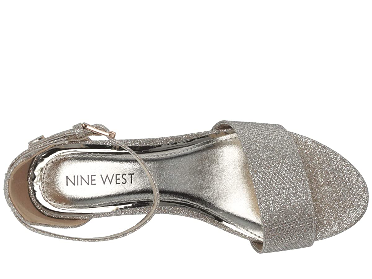 Nine West Kids Tess (Little Kid/Big Kid) Gold Mesh Heels Size 5