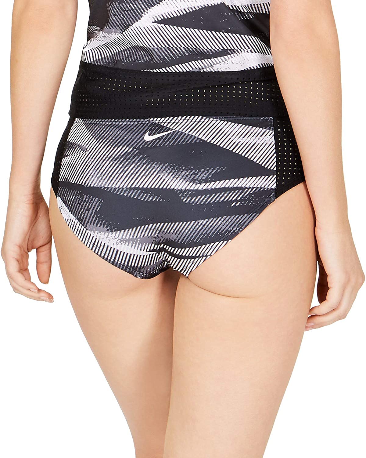Nike Line Up Printed Hipster Bikini Bottoms Black Size L