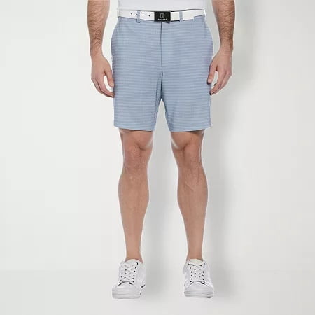 Pga Tour Mens Regular fit Golf Shorts 42 / 8 Grey Check