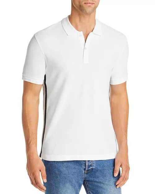 Atm Men's Classic Pique Regular Fit Polo Shirt white Size XL MSRP $150