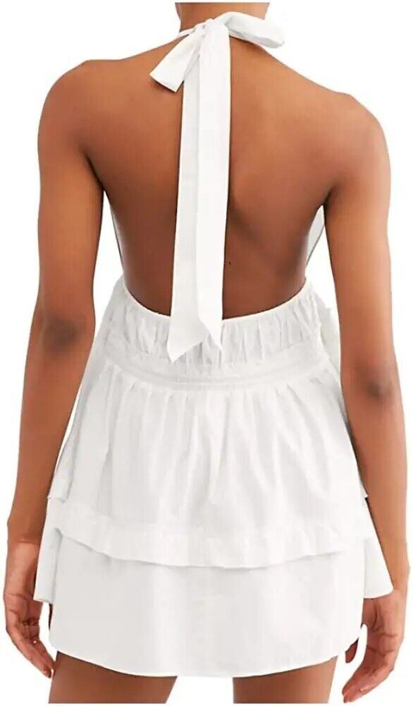 Free People Women??s Sail Away Tunic Dress White Size Large