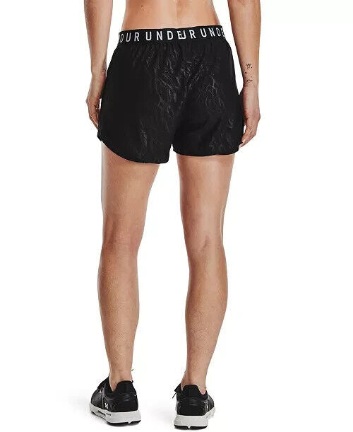 Under Armour Play up 3.0 Emboss Women's Shorts Black Size S MSRP $30