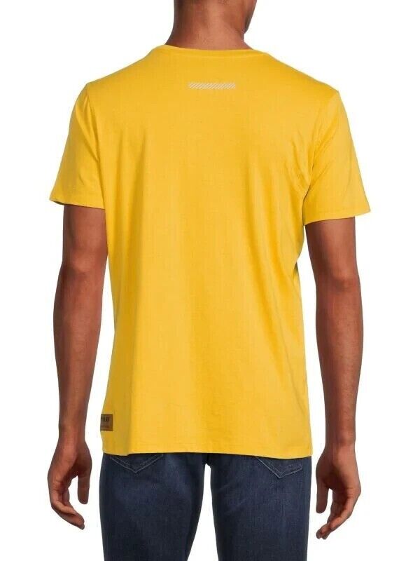 Caterpillar Men's Work Diamond Plate Logo Graphic T-Shirt Yellow Size XL