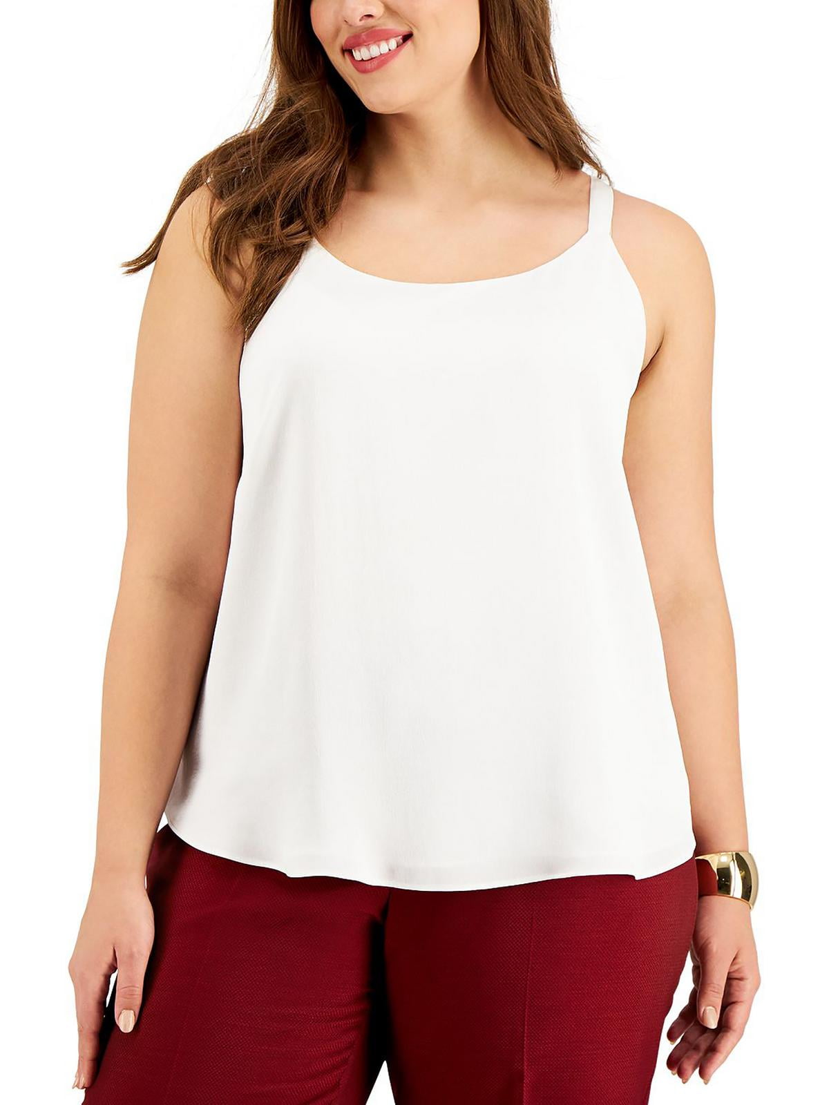 Bar III Womens Plus Suit Separate Layering Tank Top Size 1X Lily