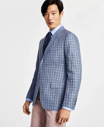 Lauren Ralph Lauren Ultraflex Classic Linen Sportcoats Blue Size 36S MSRP $295