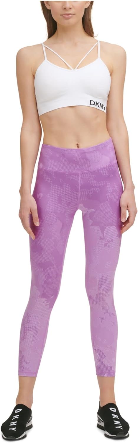 DKNY Womens Work Out Gym Yoga Pants Purple S