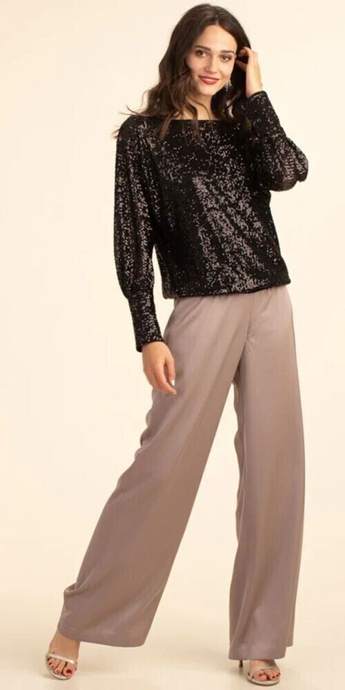 Trina Turk Womens Long Weekend Pants brown Size 6 MSRP $238