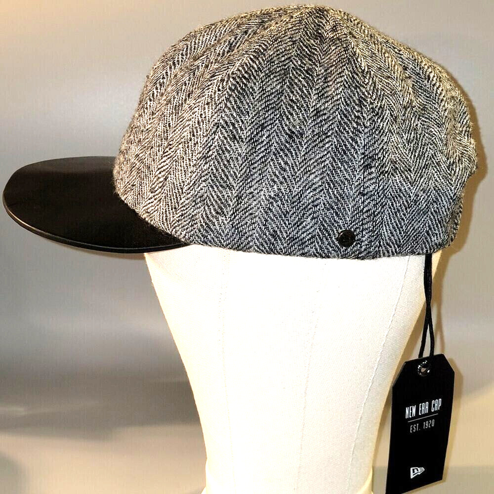 New Era Herringbone 19Twenty BLK OSFA Hat-Cap MSRP $125 Gray Black MSRP $125