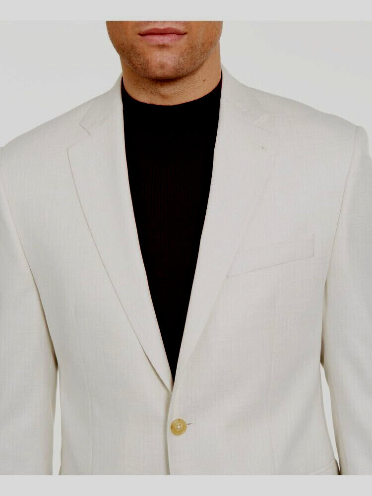 Lauren Ralph Lauren Mens Beige Blazer Jacket Size 38 Regular MSRP $295
