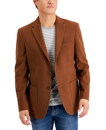 Tommy Hilfiger Men's Modern-Fit Solid Blazer brown Size 36 Short