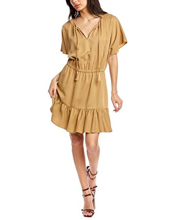 Trina Turk Mahalo Dress Camel MD (US Women's 8-10)Brown Beige Size M