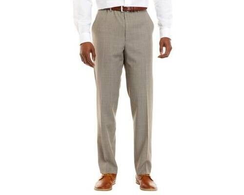 LAUREN RALPH LAUREN Classic UltraFlex Stretch Suit Pants Beige Size 42x32 $190