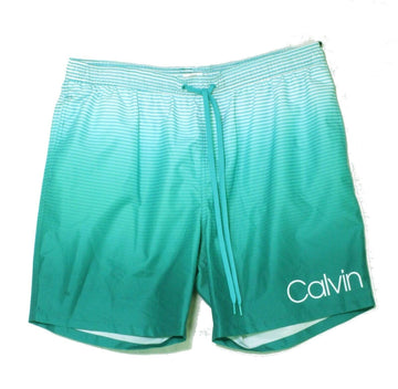 Calvin Klein Mens Quick-Dry UV 50+ Ombr?? 7" Swim Trunks Green Size 2XL MSRP $59
