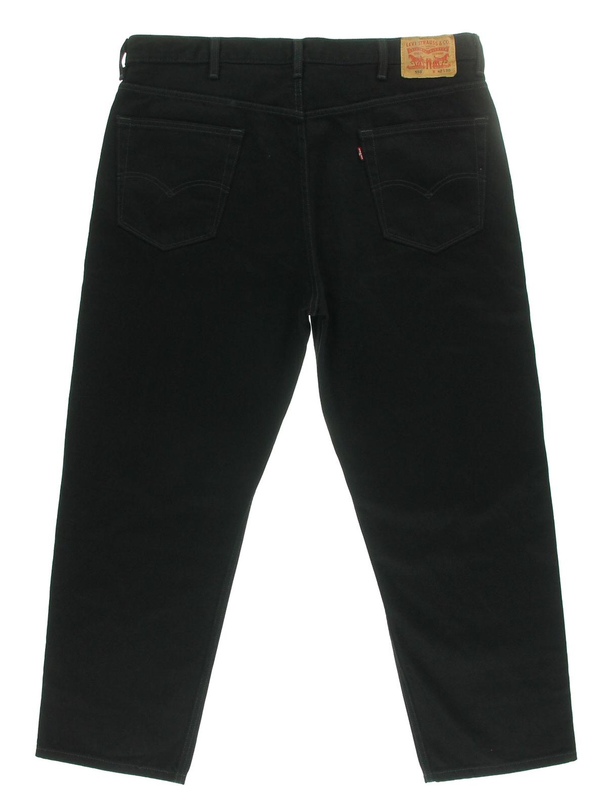 Levi's Mens 550 Classic Rise Signature Relaxed Jeans Size 35x30 Black