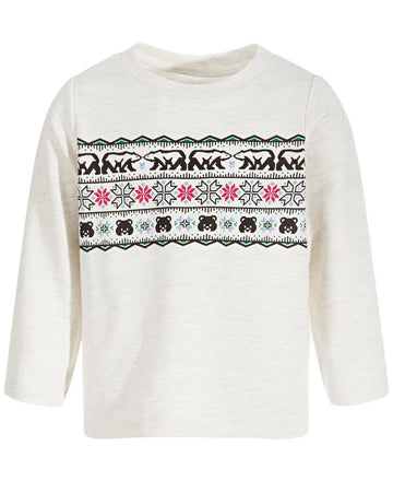 First Impressions Baby Boys Fair Isle Top Ivory Size 6-9M