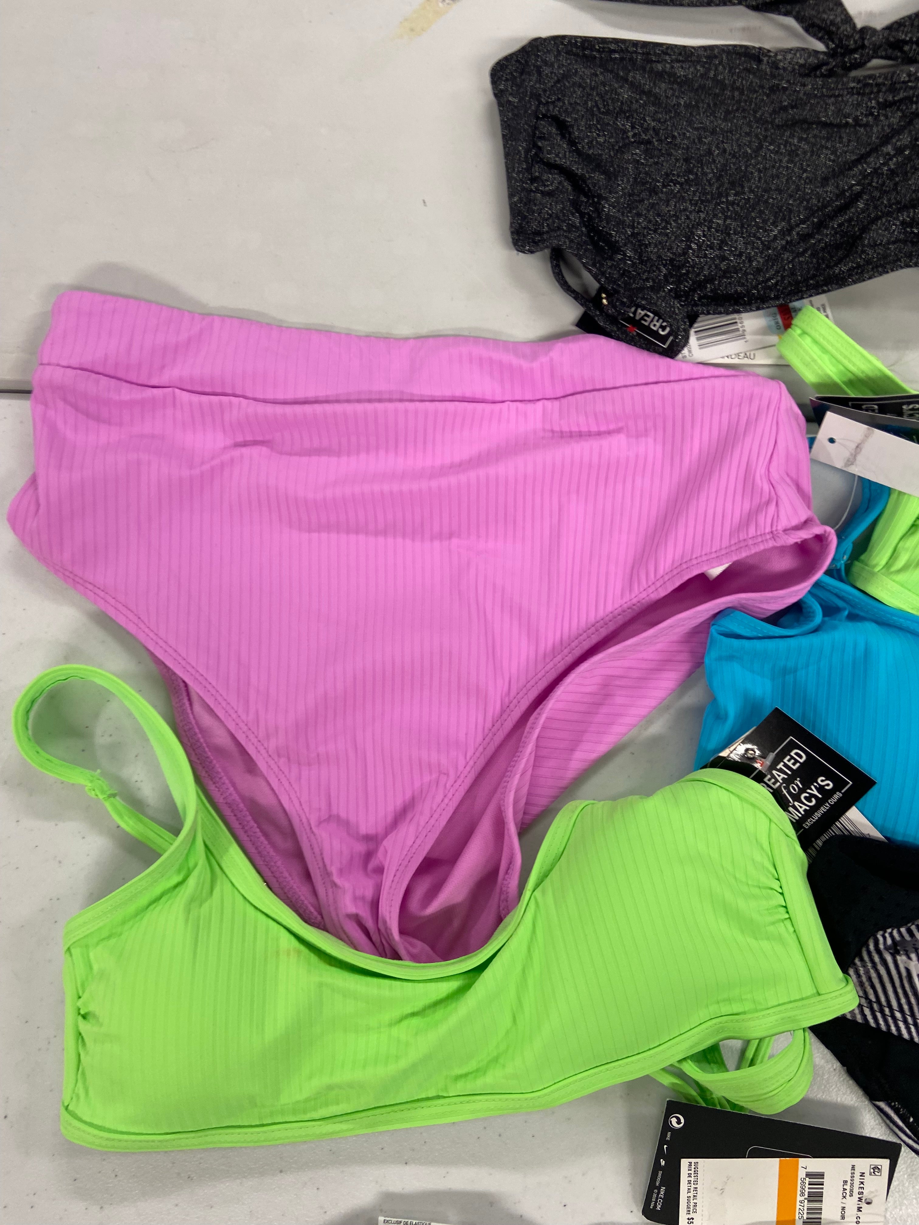 Women's Swimwear Wholesale Lot, NIKE, JESSICA SIMPSON, SALT + COVE, CALIFORNIA WAVES and more, 10 items, Shelf Pulls, MSRP $509
