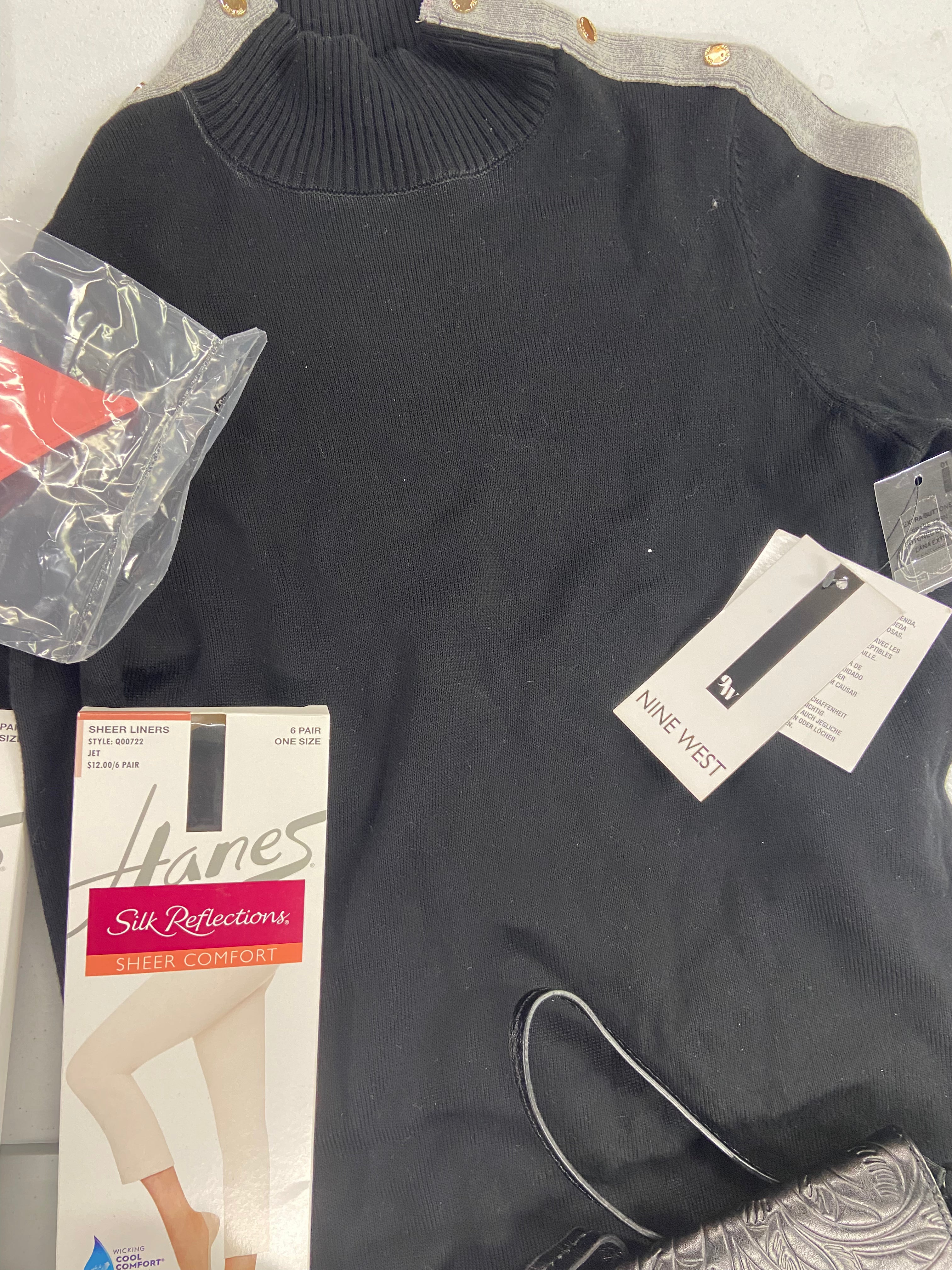 Women's Clothing & Accessories Wholesale Lot, THE SAK, NIKE, ADIDAS, POLO RALPH LAUREN, COR, NINE WEST, FREE PEOPLE, HANES and more, 27 items, Shelf Pulls, MSRP $887