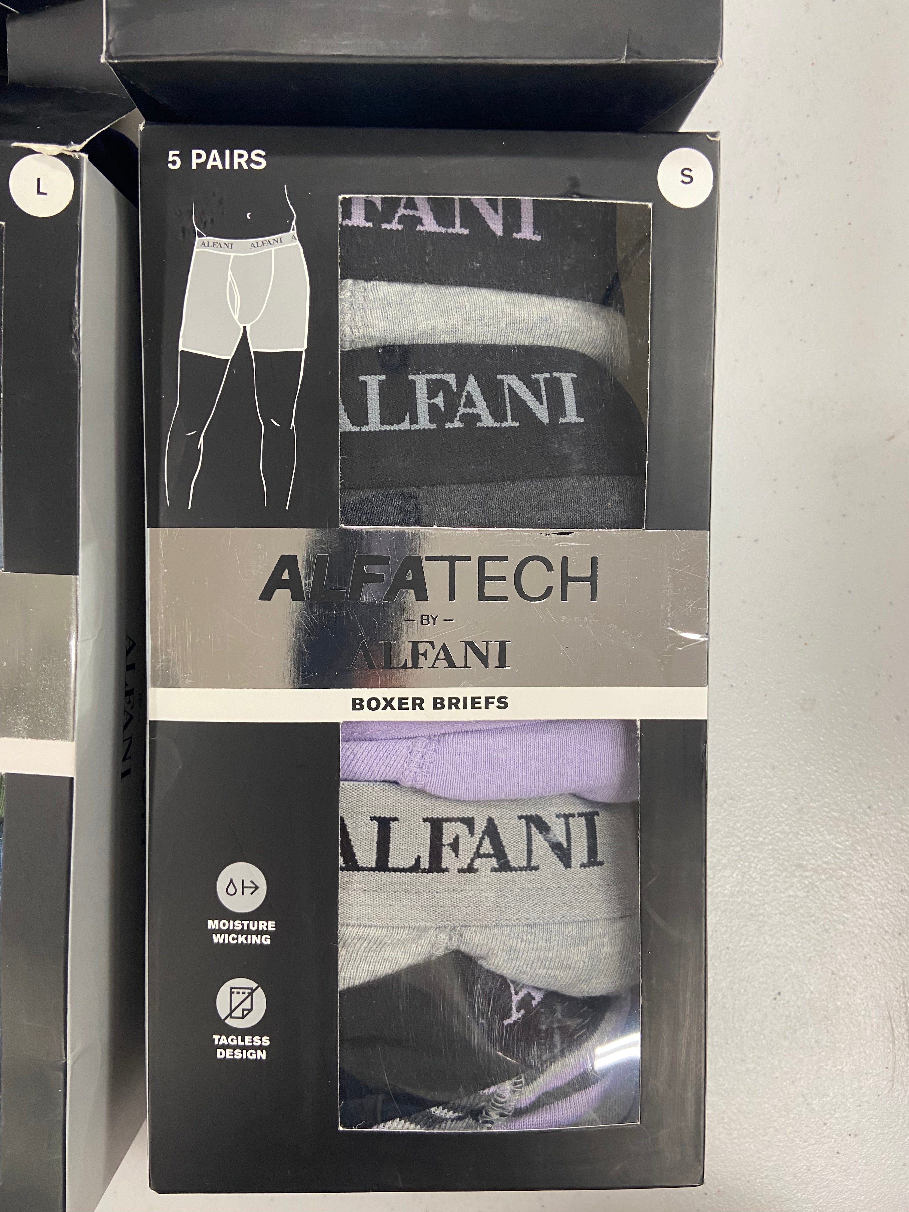 Men's Underwear Wholesale Lot, CLUB ROOM, ALFANI 8 items, Shelf Pulls, MSRP $370
