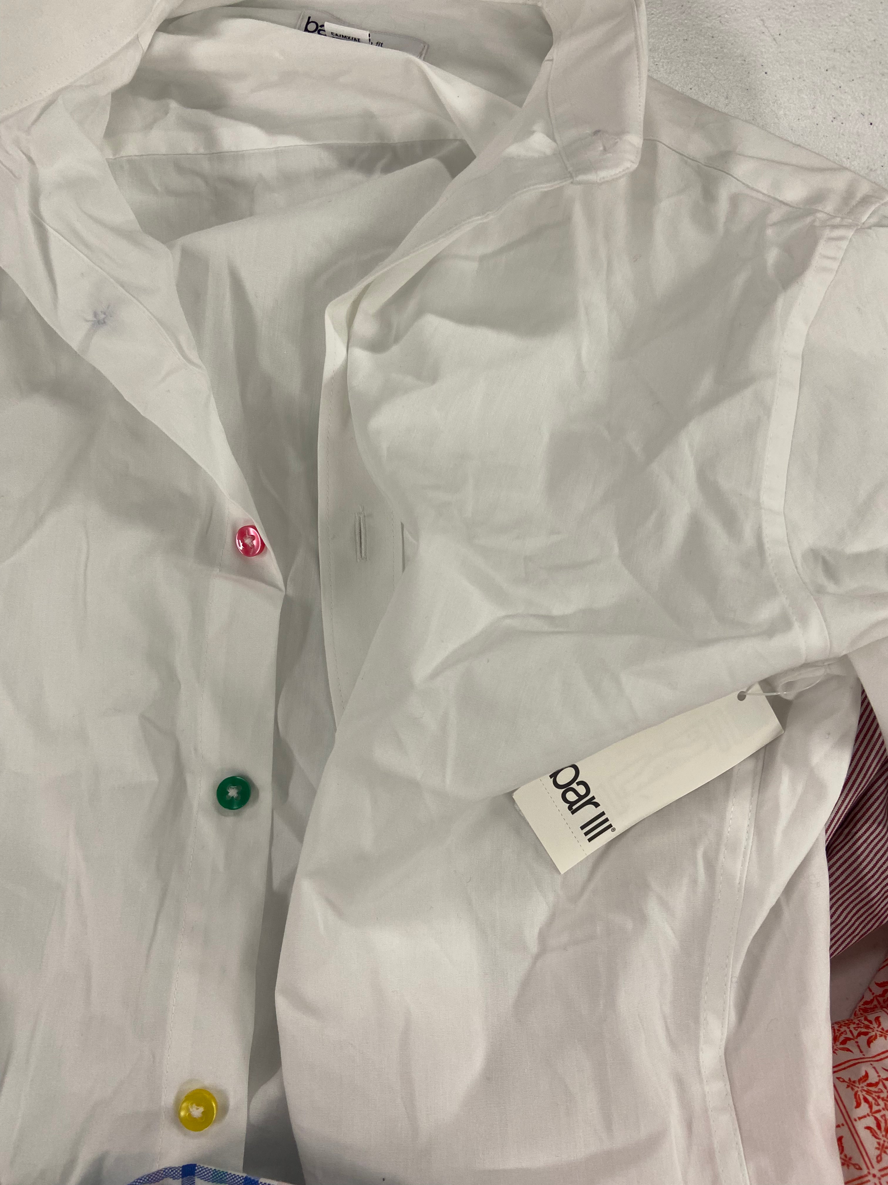 Men's Clothing Button Down Shirts, Wholesale Lot, POLO RALPH LAUREN, BAR III, CLUB ROOM, 9 items, Shelf Pulls, MSRP $587