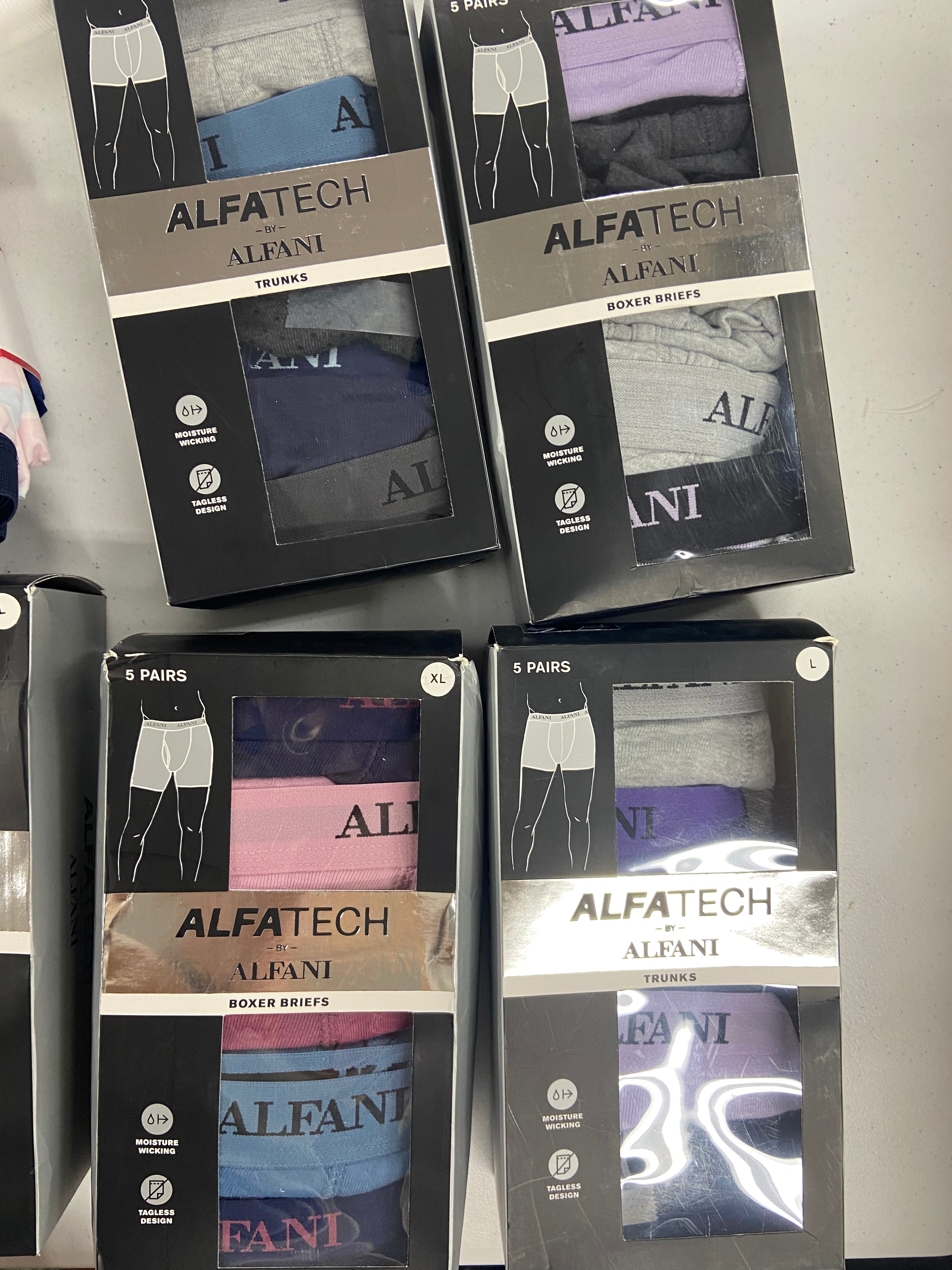Men's Underwear (Boxers & Others) Wholesale Lot, ALFANI, CLUB ROOM 16 items, Shelf Pulls, MSRP $450