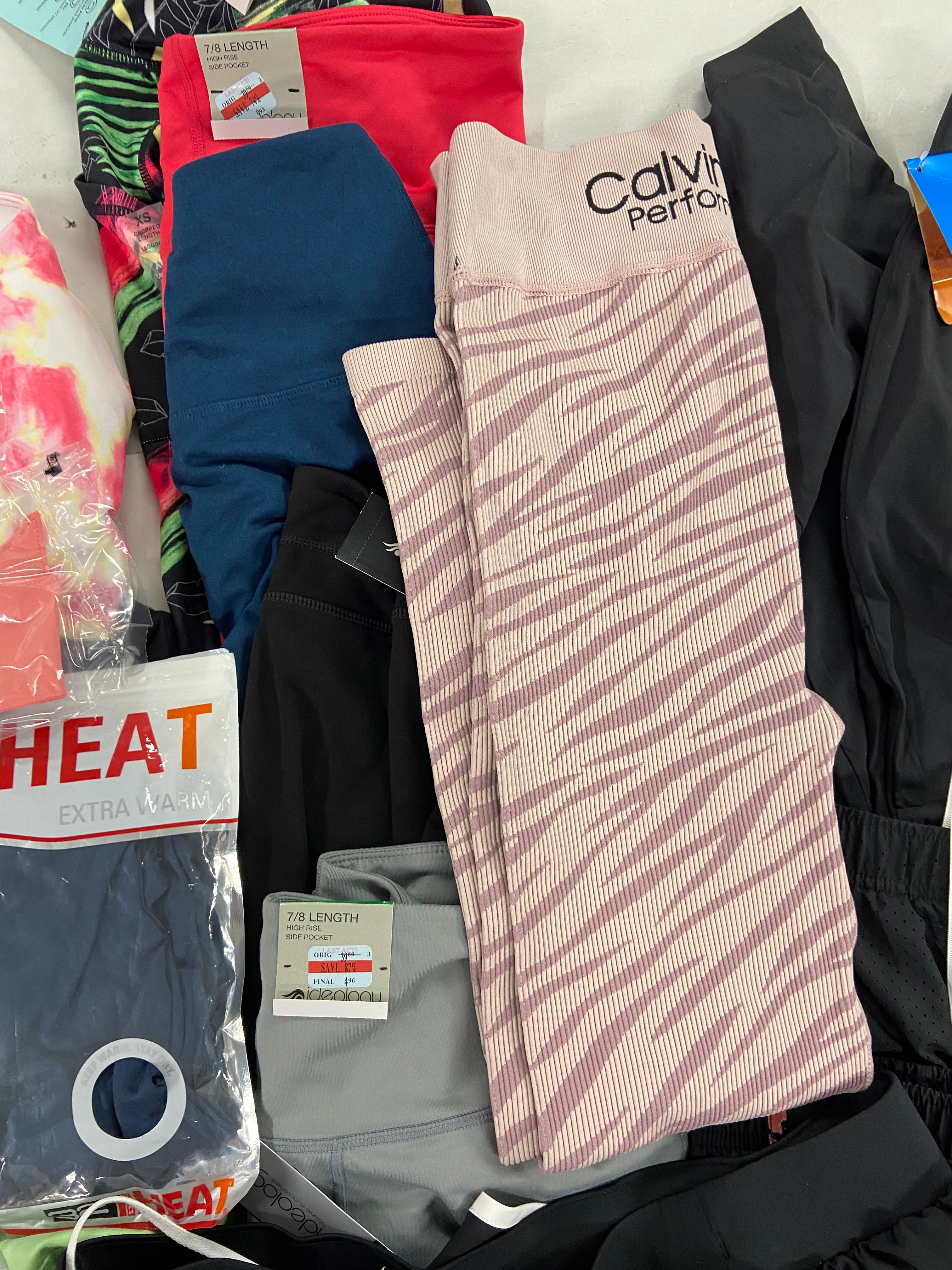 Women's Clothing Activewear Wholesale Lot, NIKE, UNDER ARMOUR, ADIDAS, CALVIN KLEIN, IDEOLOGY, 27 items, Shelf Pulls, MSRP $859