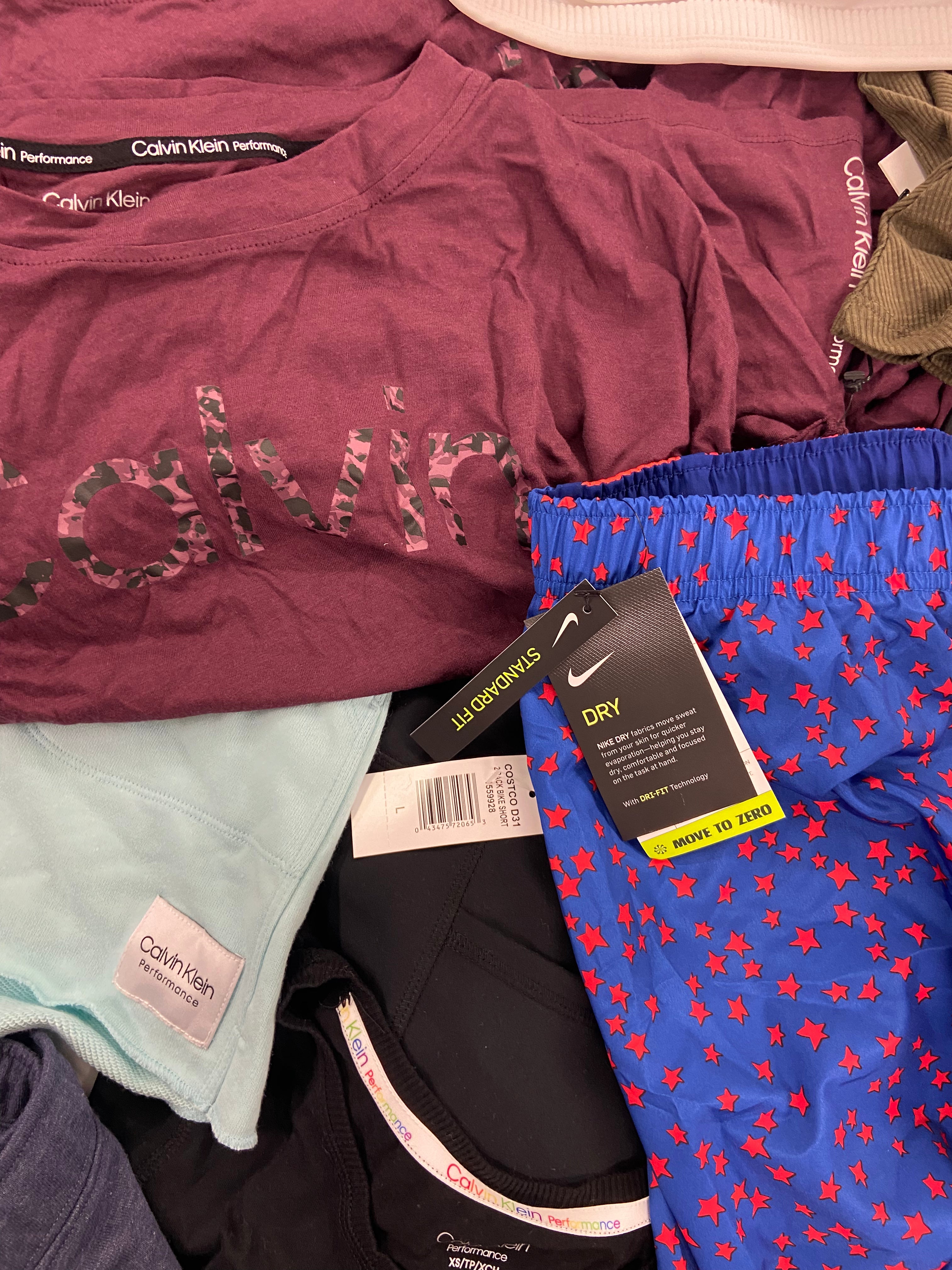 Women's Clothing Activewear Wholesale Lot, NATORI, NIKE, CK PERFORMANCE, CHAMPION, DANSKIN, MONDETTA and more,  20 items, Shelf Pulls, MSRP $795
