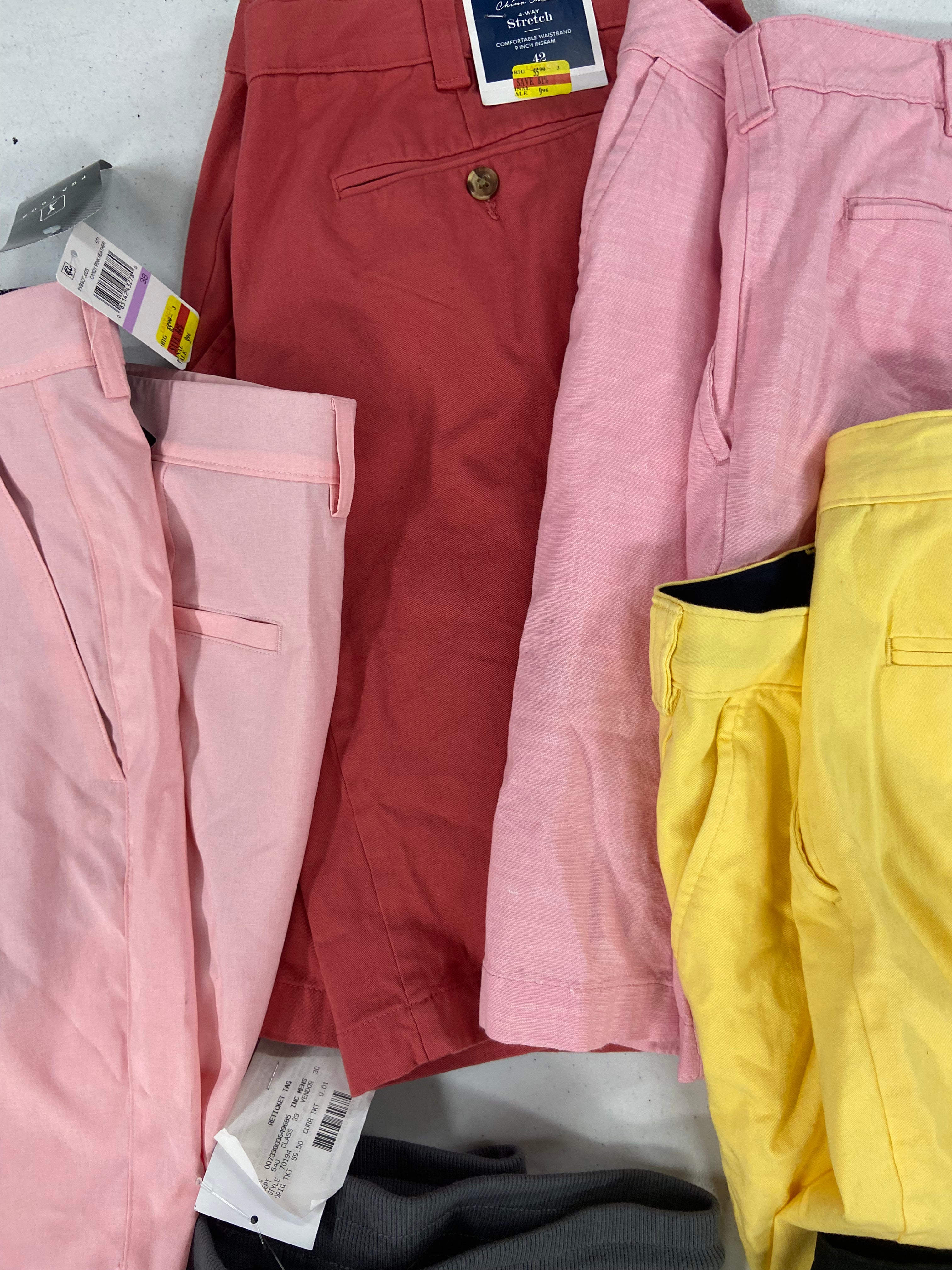 Men's Clothing Pants & Shorts Wholesale Lot, RAG & BONE, LAUREN RALPH LAUREN, PGA TOUR, CALVIN KLEIN, INC and more, 10 items, Shelf Pulls, MSRP $917