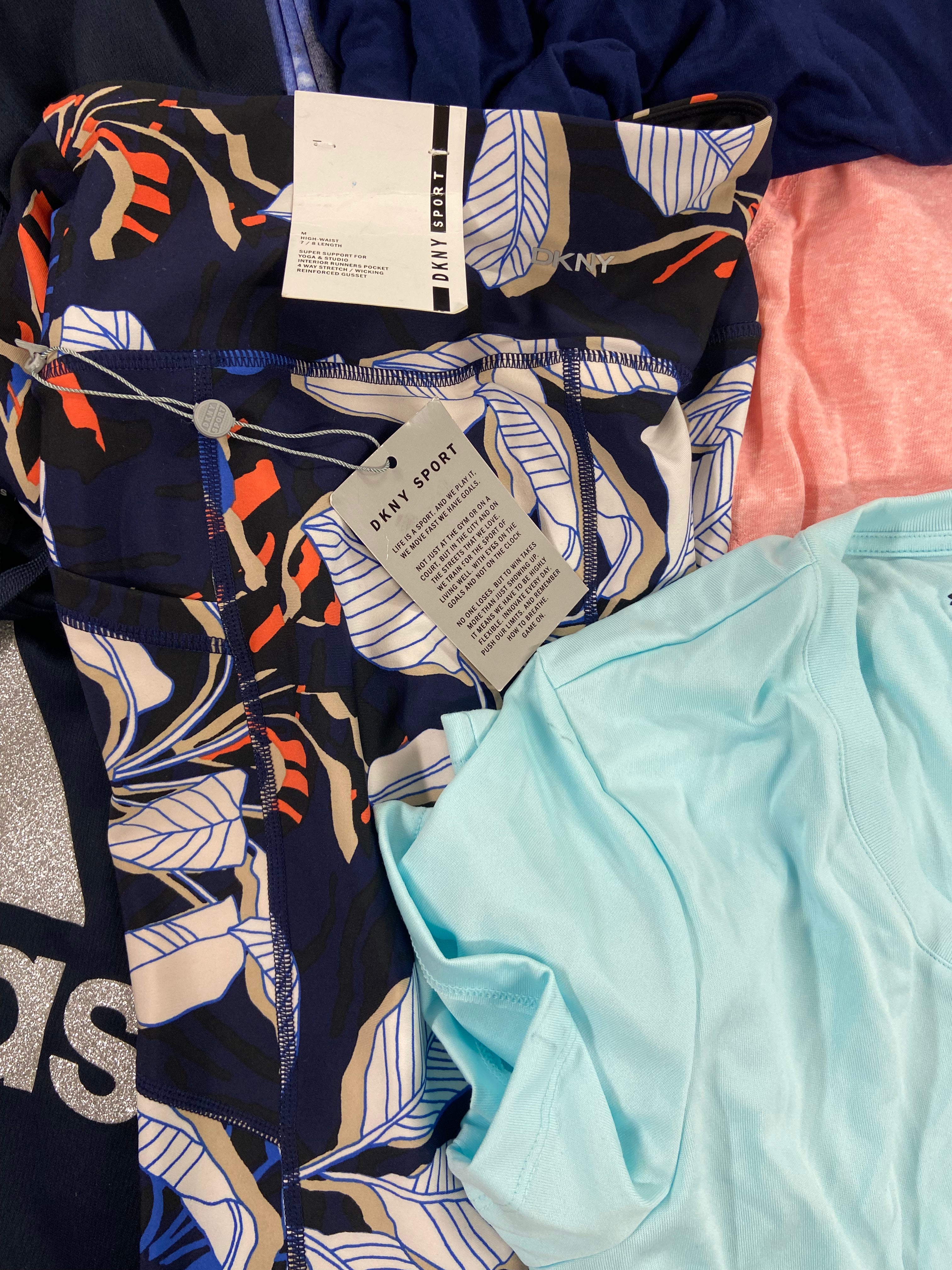 Women's Clothing Activewear Wholesale Lot, ADIDAS, DKNY, JOSIE, NIKE, SPYDER, UNDER ARMOUR and more, 22 items, Shelf Pulls, MSRP $740