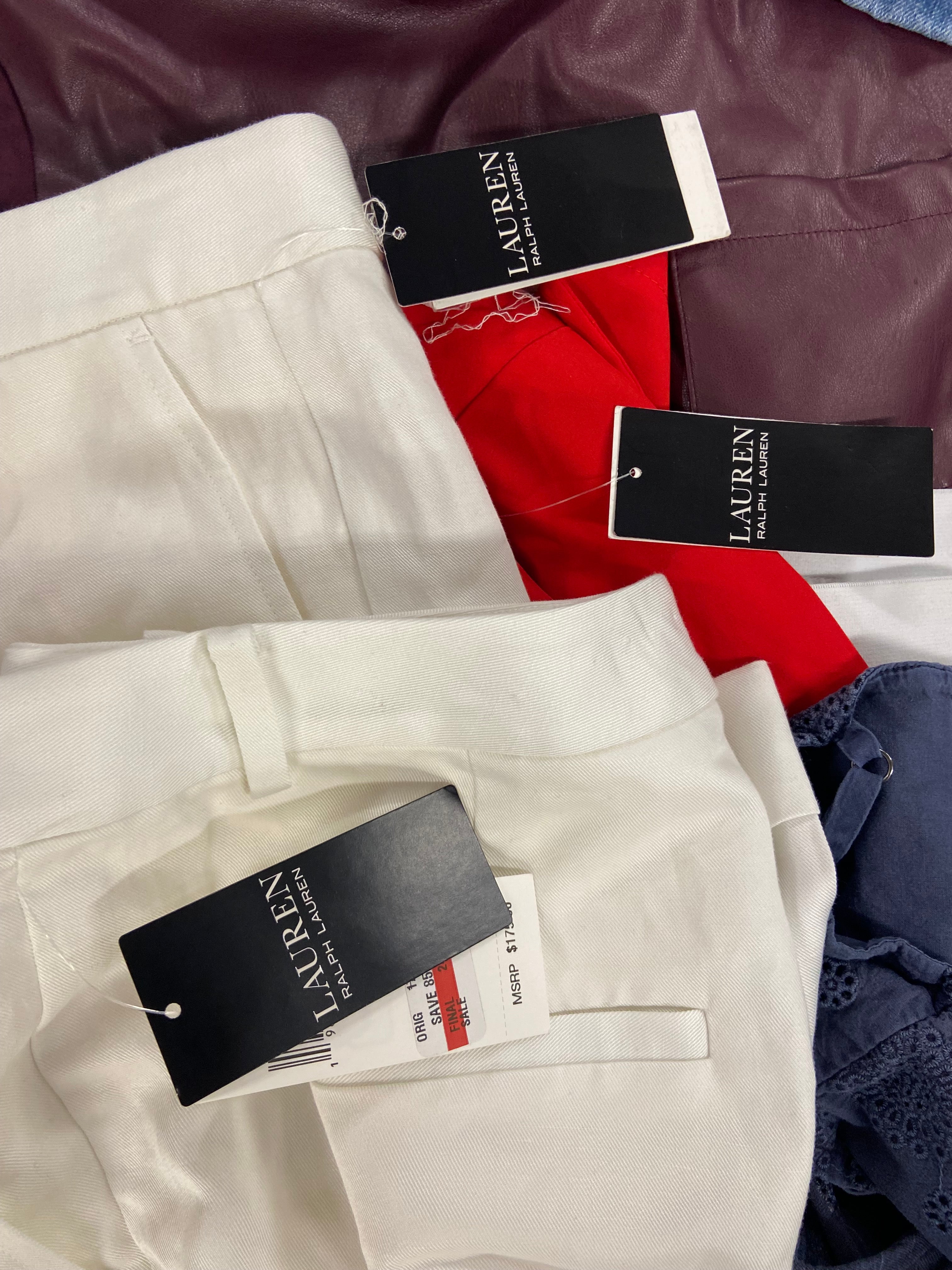 Women's Clothing Assorted Wholesale Lot, LAUREN RALPH LAUREN, LUCKY BRAND, CALVIN KLEIN, AMERICAN APPAREL, FREE PEOPLE and more, 13 items, Shelf Pulls, MSRP $1,053