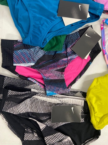 Women's Swimwear Wholesale Lot, NIKE, RAISINS PLUS, ANNE COLE, ISLAND ESCAPE and more, 18 items, Shelf Pulls, MSRP $788