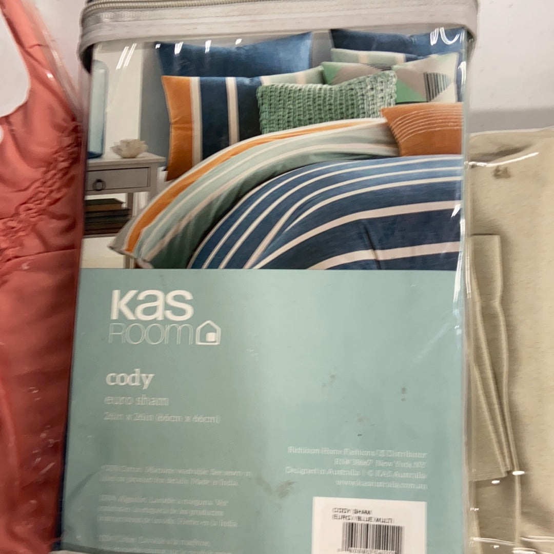 Decorative Pillows,  Duvet Cover Set & Others Wholesale Lot, SKY MIA, SKY SMOCK, OAKE, KAS ROOM SPARROW & WREN and More, 9 items, Shelf Pulls, MSRP $719