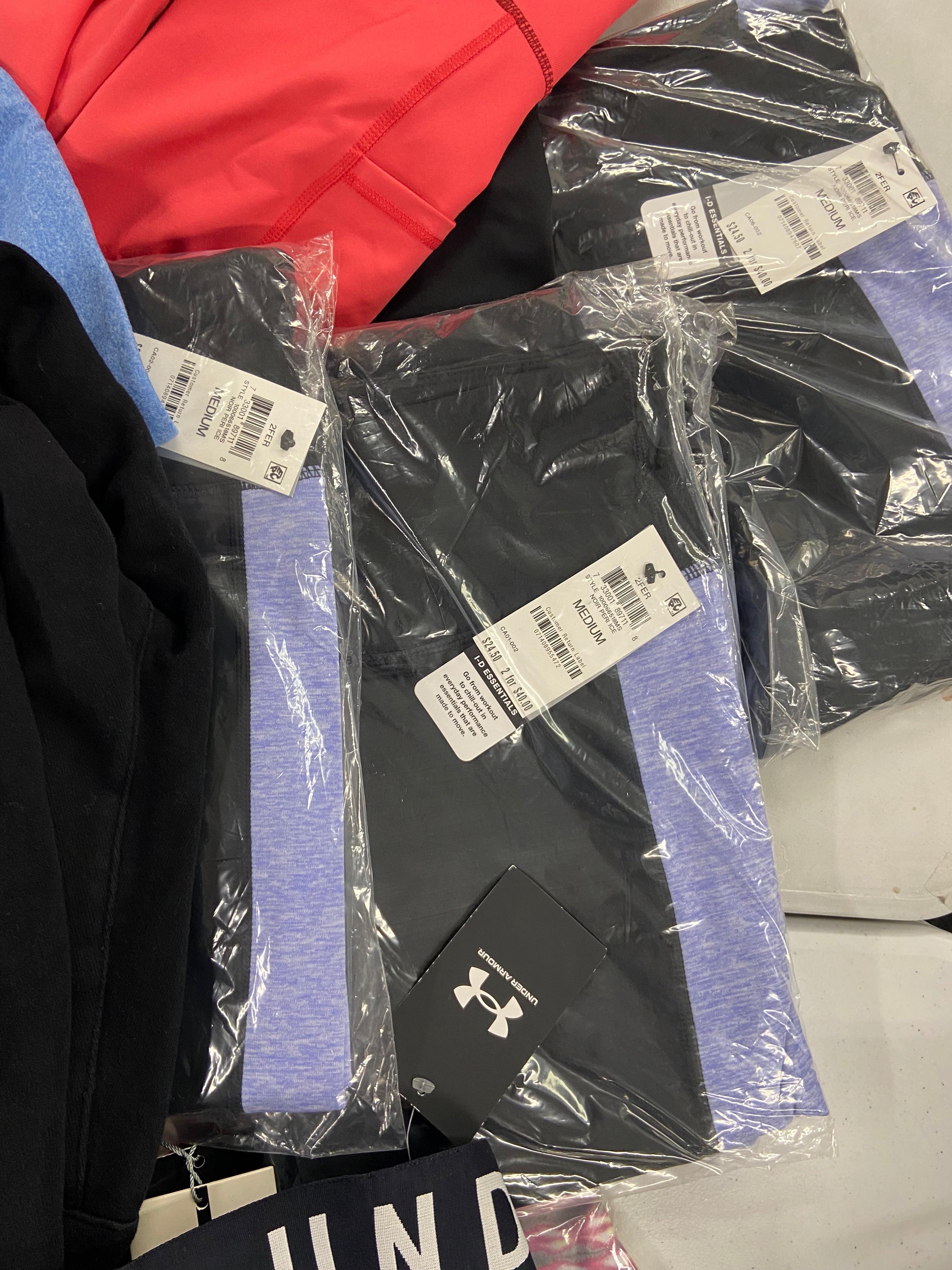 Women's Clothing Sportswear Wholesale Lot, THE NORTH FACE, UNDER ARMOUR, NIKE, CALVIN KLEIN, IDEOLOGY, 23 items, Shelf Pulls, MSRP $820