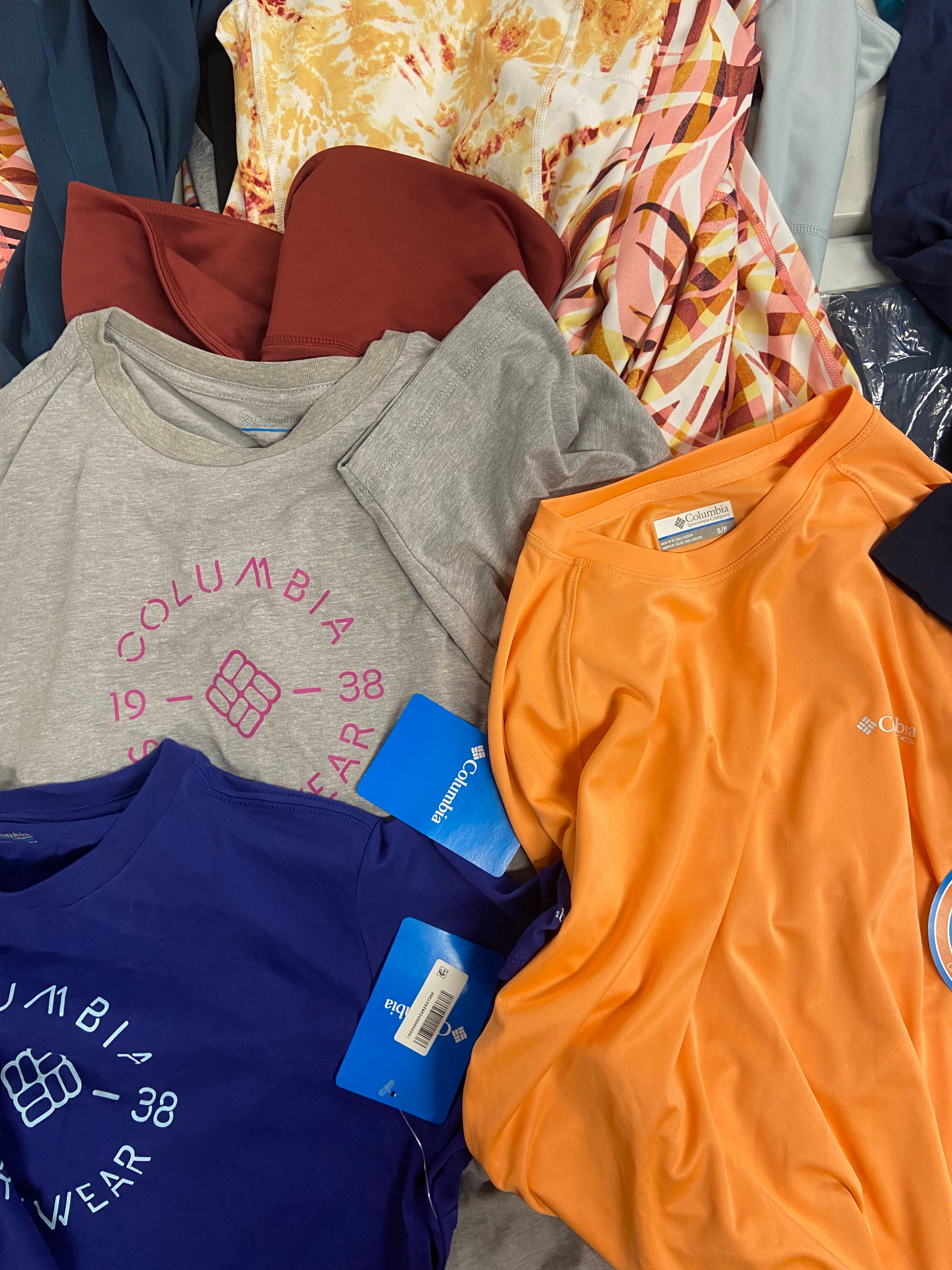 Women's Clothing Activewear and more Wholesale Lot, LACOSTE, COLUMBIA, IDEOLOGY, 16 items, Shelf Pulls, MSRP $529