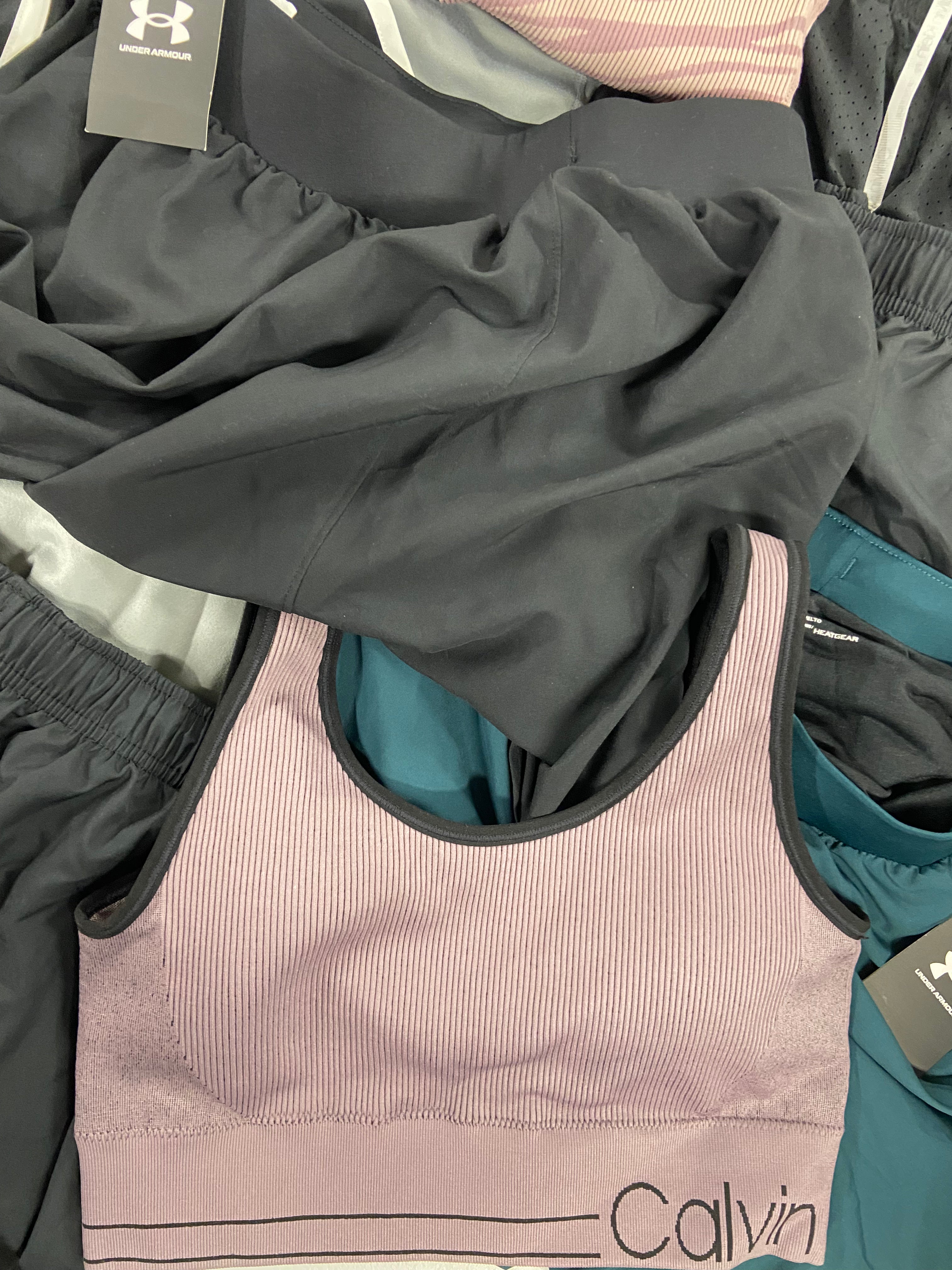 Women's Clothing Activewear Wholesale Lot, NIKE, UNDER ARMOUR, ADIDAS, CALVIN KLEIN, IDEOLOGY, 27 items, Shelf Pulls, MSRP $859