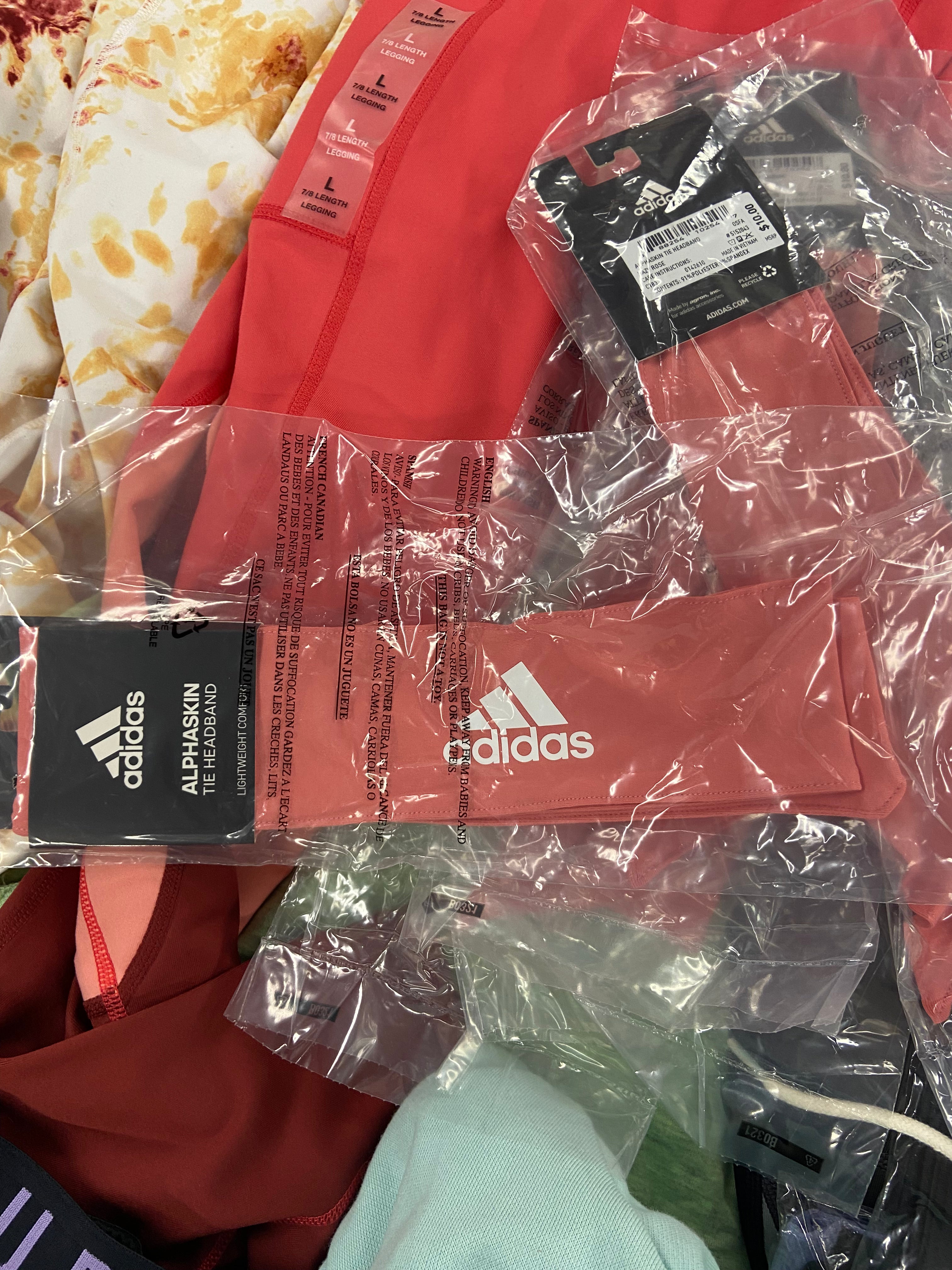 Women's Clothing Activewear Wholesale Lot, PUMA, UNDER ARMOUR, ADIDAS, NIKE, CALVIN KLEIN, 27 items, Shelf Pulls, MSRP $826