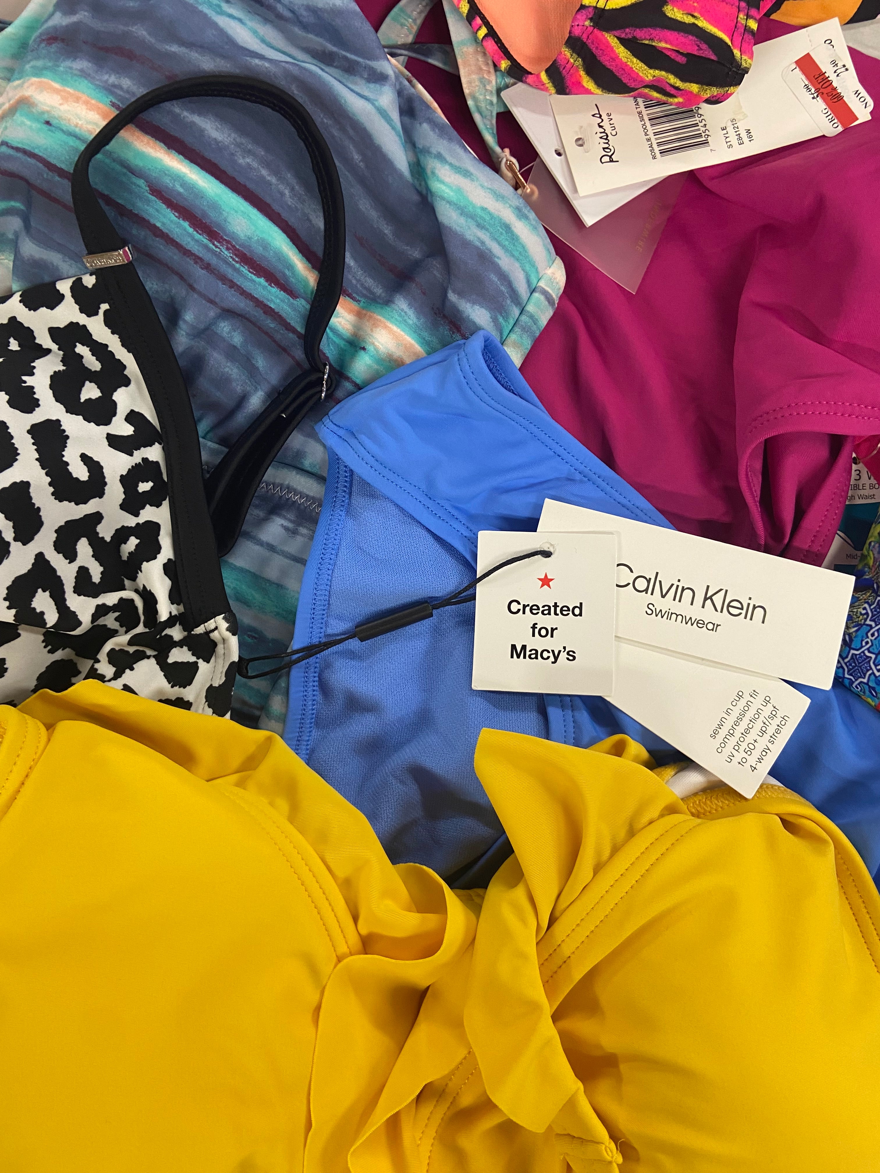 Women's Swimwear Wholesale Lot, LA BLANCA, CALVIN KLEIN, LAUREN RALPH LAUREN, DKNY, ANNE COLE and more, 15 items, Shelf Pulls, MSRP $769