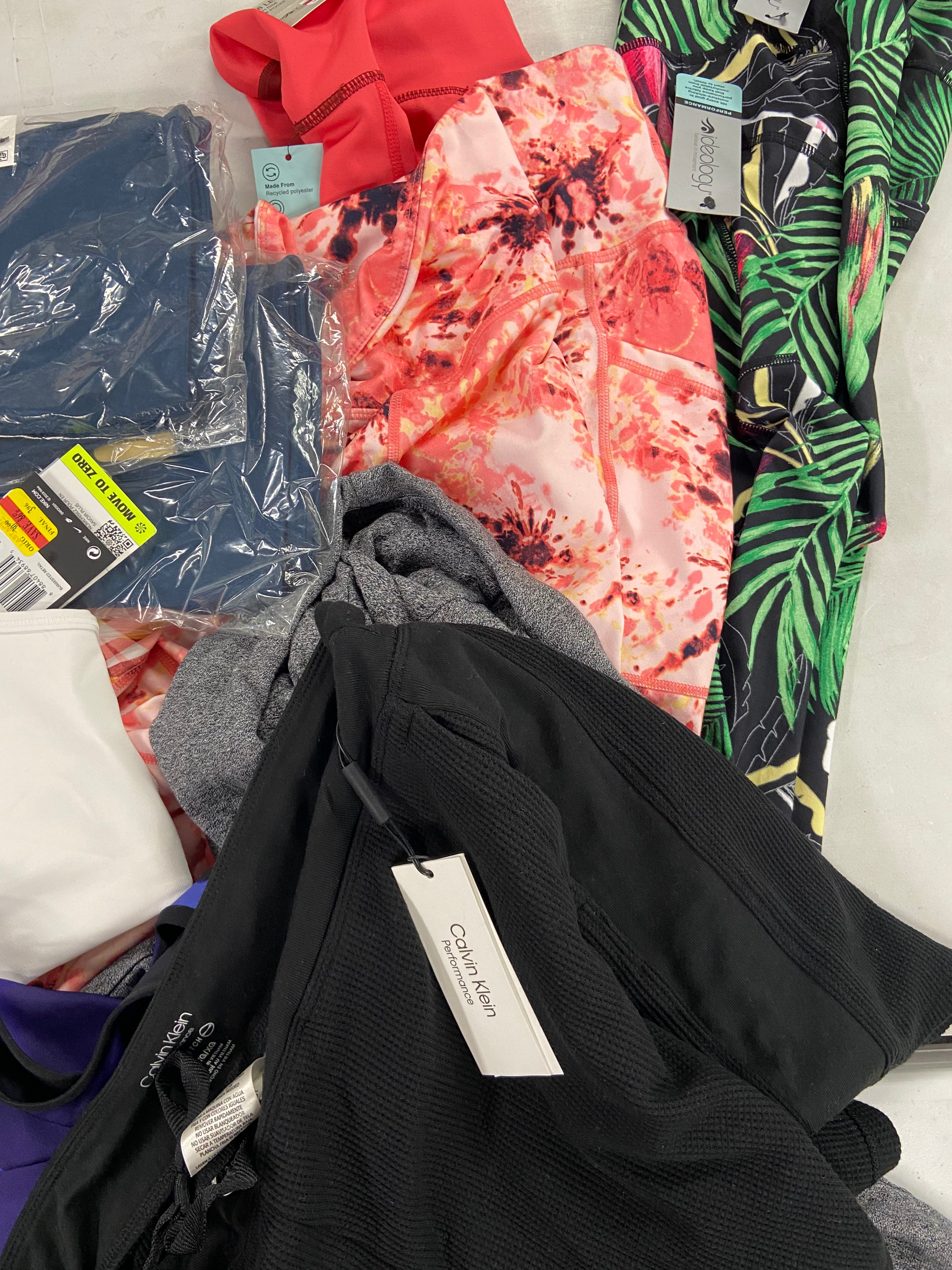 Women's Clothing Activewear Wholesale Lot, DKNY, COR, COLUMBIA, NIKE, IDEOLOGY, 19 items, Shelf Pulls, MSRP $728