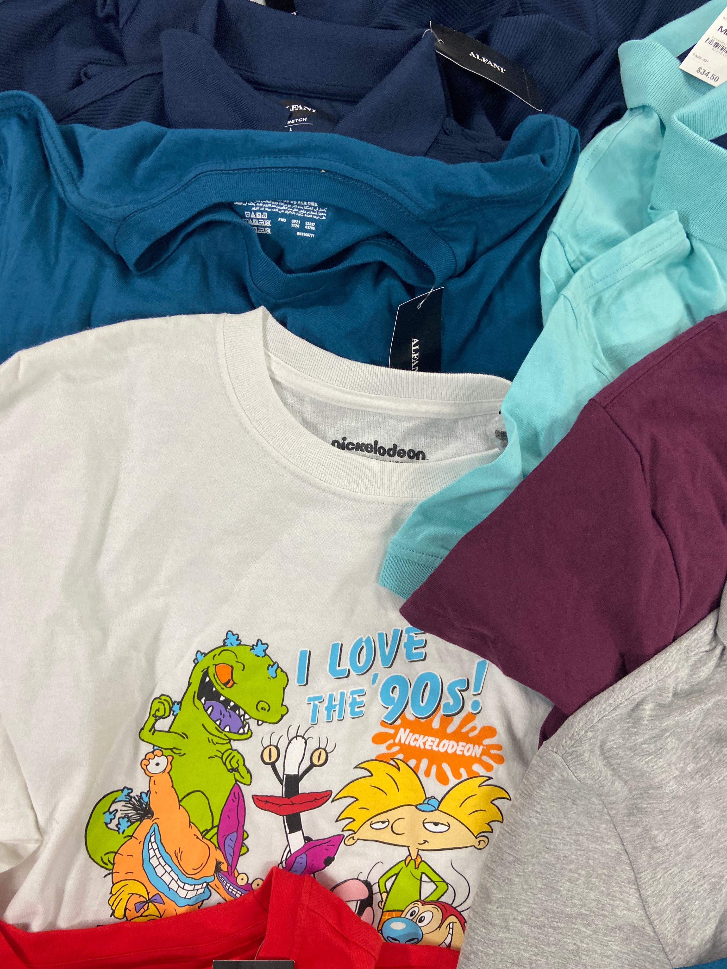 Men's Clothing Tops Wholesale Lot, ADIDAS, VOLCOM, DKNY, FILA, SPYDER, CLUB ROOM and more, 17 items, Shelf Pulls, MSRP $687