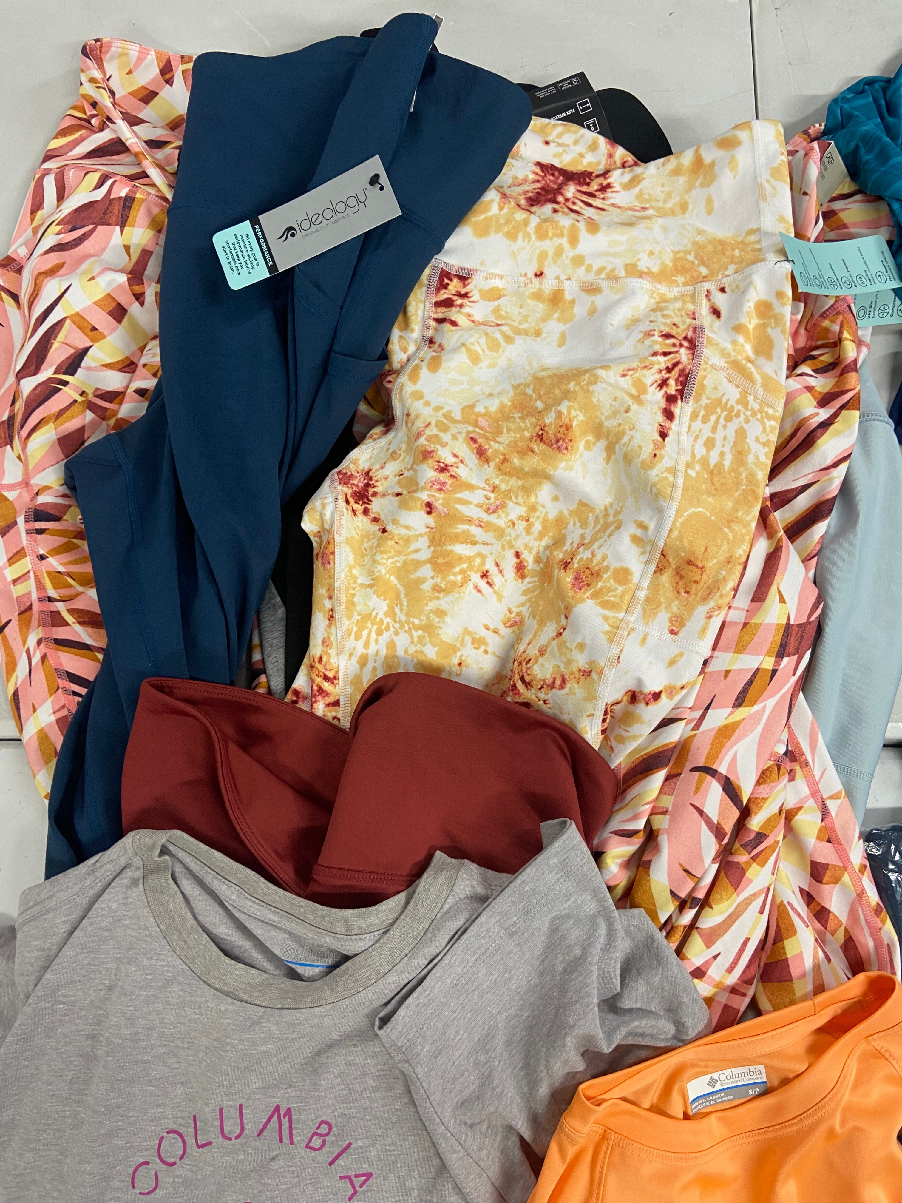 Women's Clothing Activewear and more Wholesale Lot, LACOSTE, COLUMBIA, IDEOLOGY, 16 items, Shelf Pulls, MSRP $529