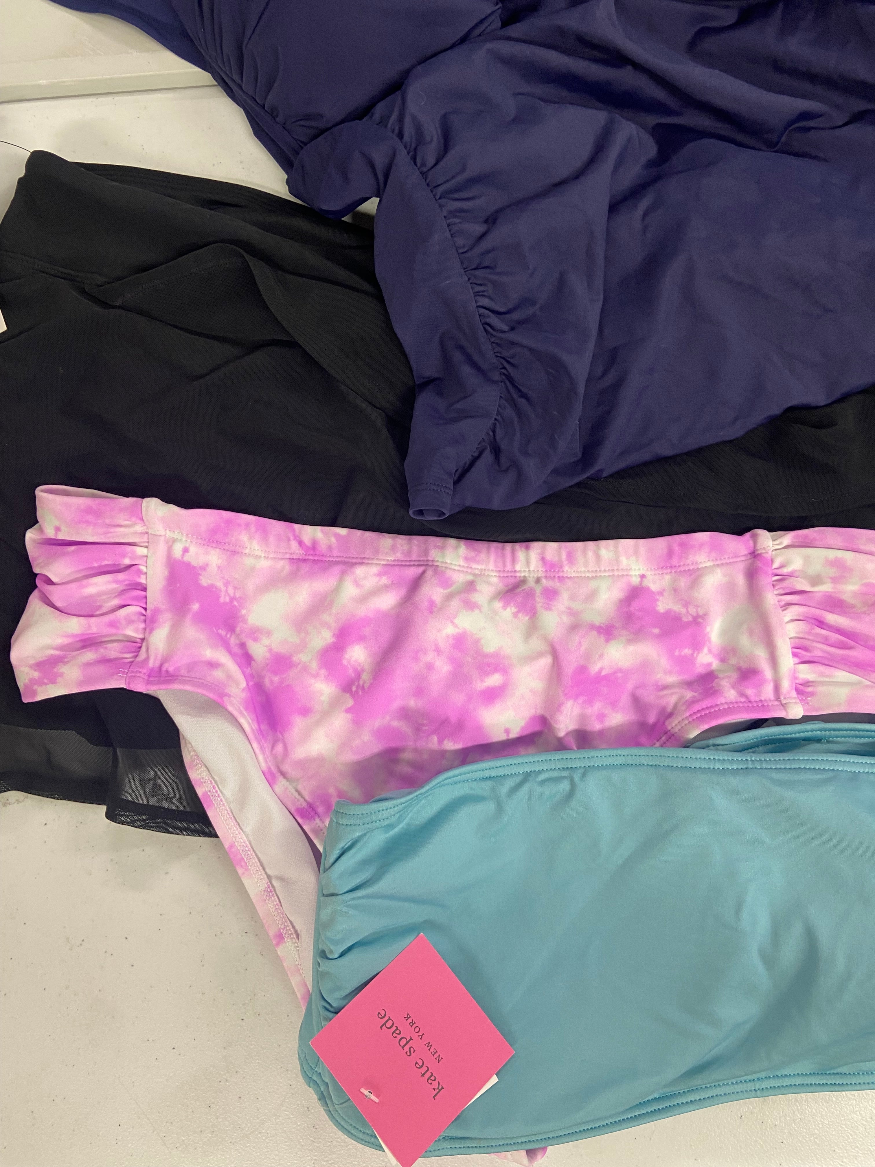 Women's Swimwear Wholesale Lot, KATE SPADE, ROXY, COCO REEF, BECCA, AQUA, SWIM SOLUTIONS and more, 17 items, Shelf Pulls, MSRP $793