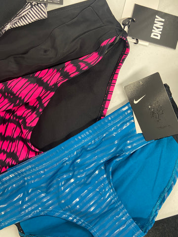 Women's Swimwear Wholesale Lot, MICHAEL KORS, RALPH LAUREN, DKNY, NIKE, SWIM SOLUTIONS and more, 12 items, Shelf Pulls, MSRP $633